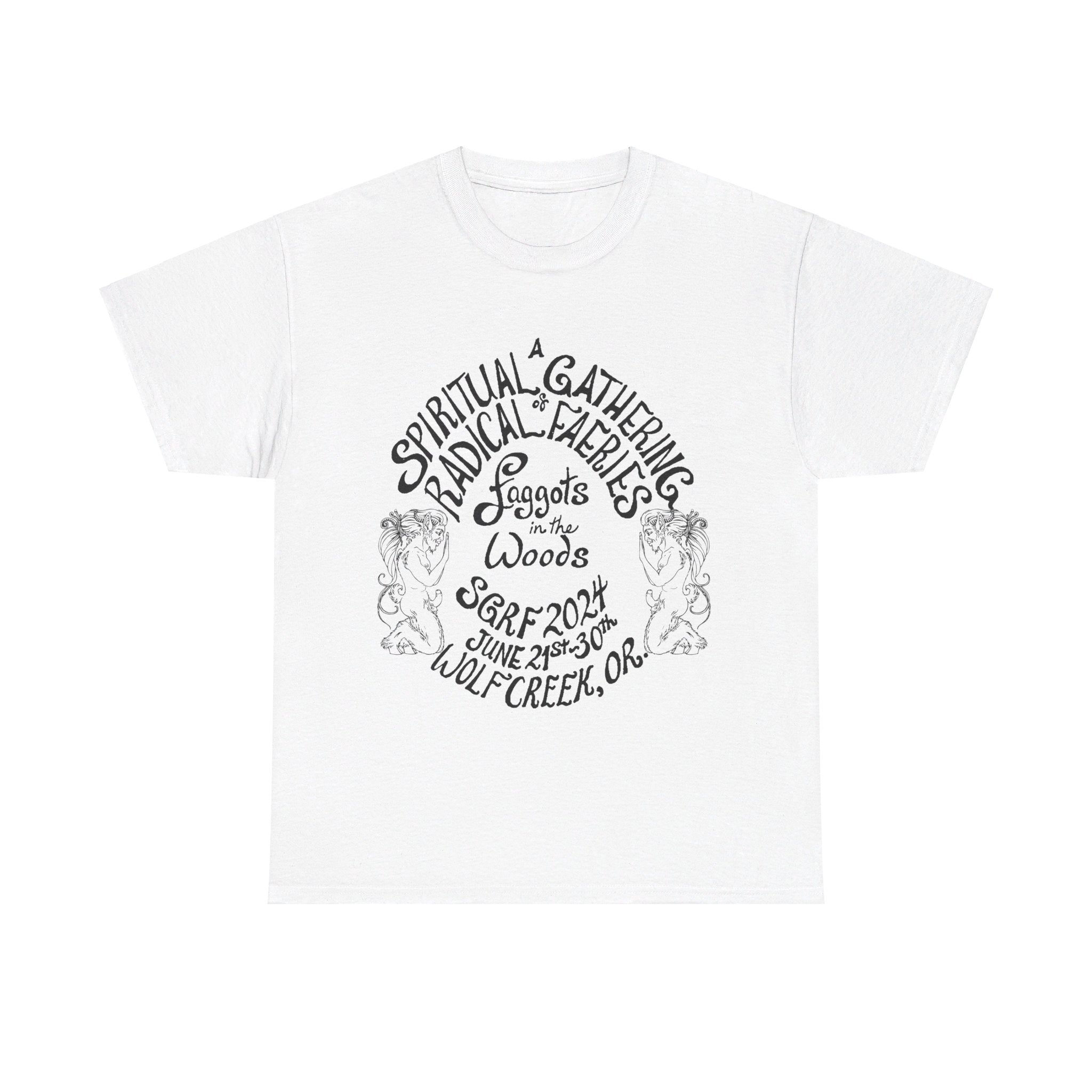 SGRF 2024 Faggots In The Woods GATHERING T-SHIRT Unisex Heavy Cotton Tee