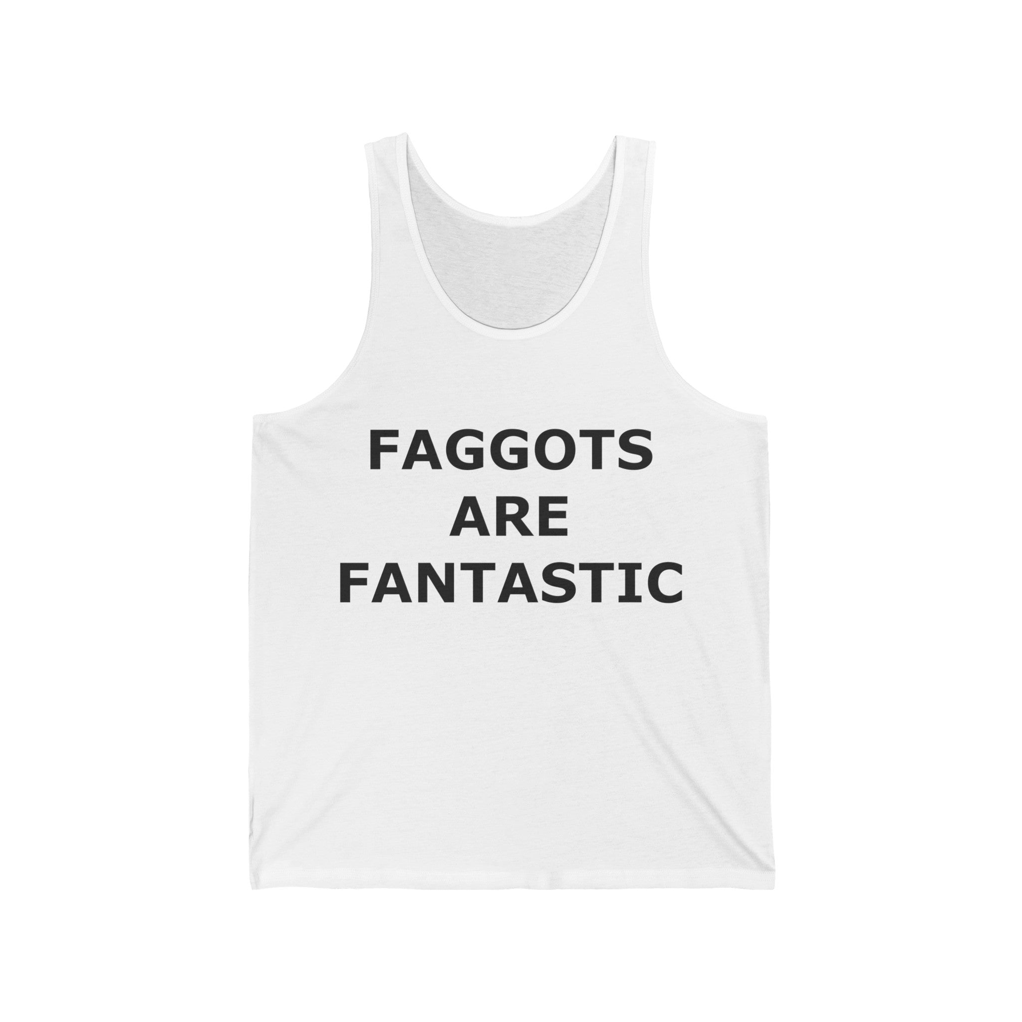 FAGGOTS ARE FANTASTIC Classic Queen Fabulous QUEER Unisex Jersey Tank