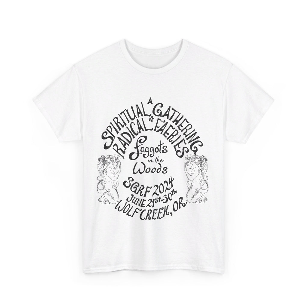SGRF 2024 Faggots In The Woods GATHERING T-SHIRT Unisex Heavy Cotton Tee