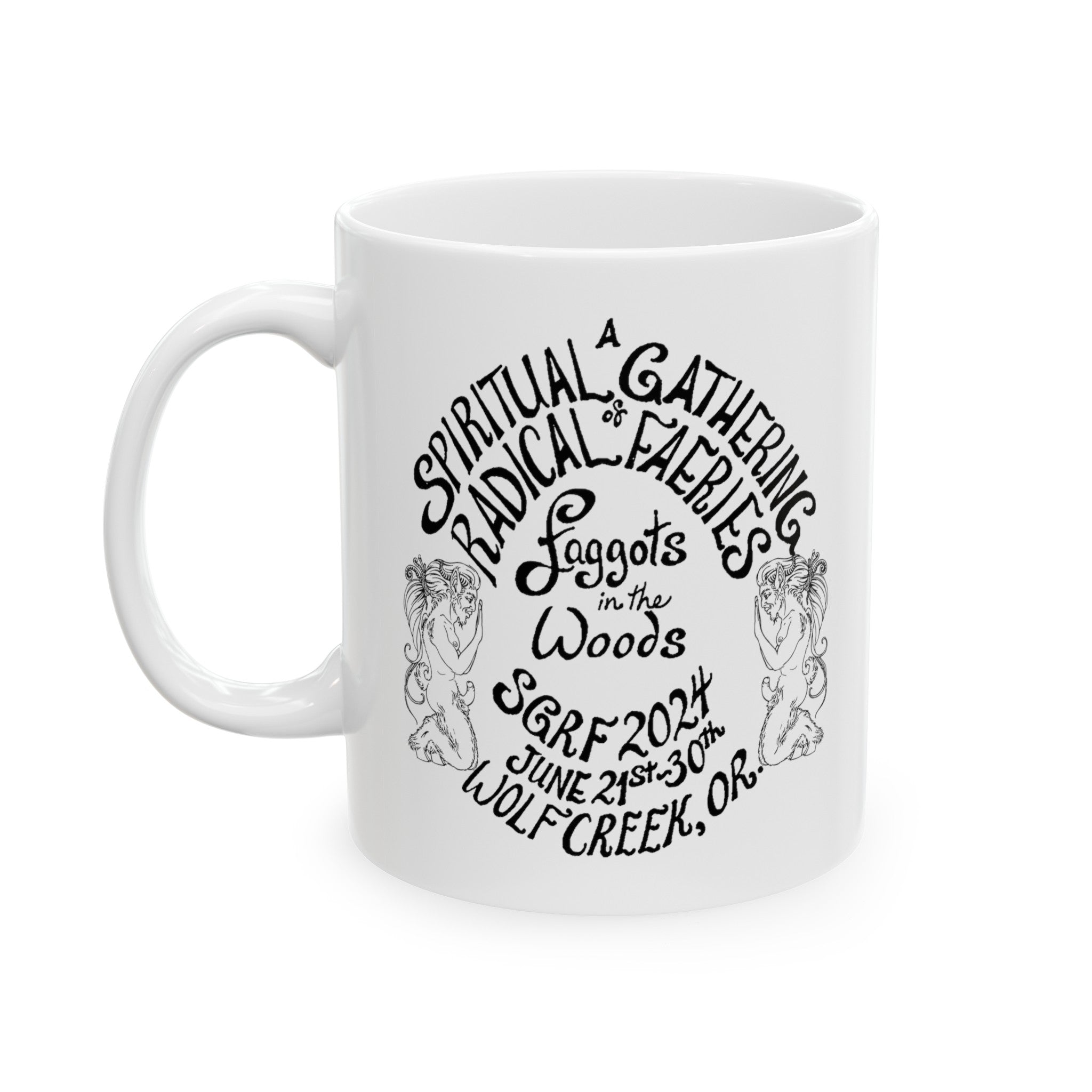SGRF 2024 Faggots In The Woods GATHERING Ceramic Mug, (11oz, 15oz)