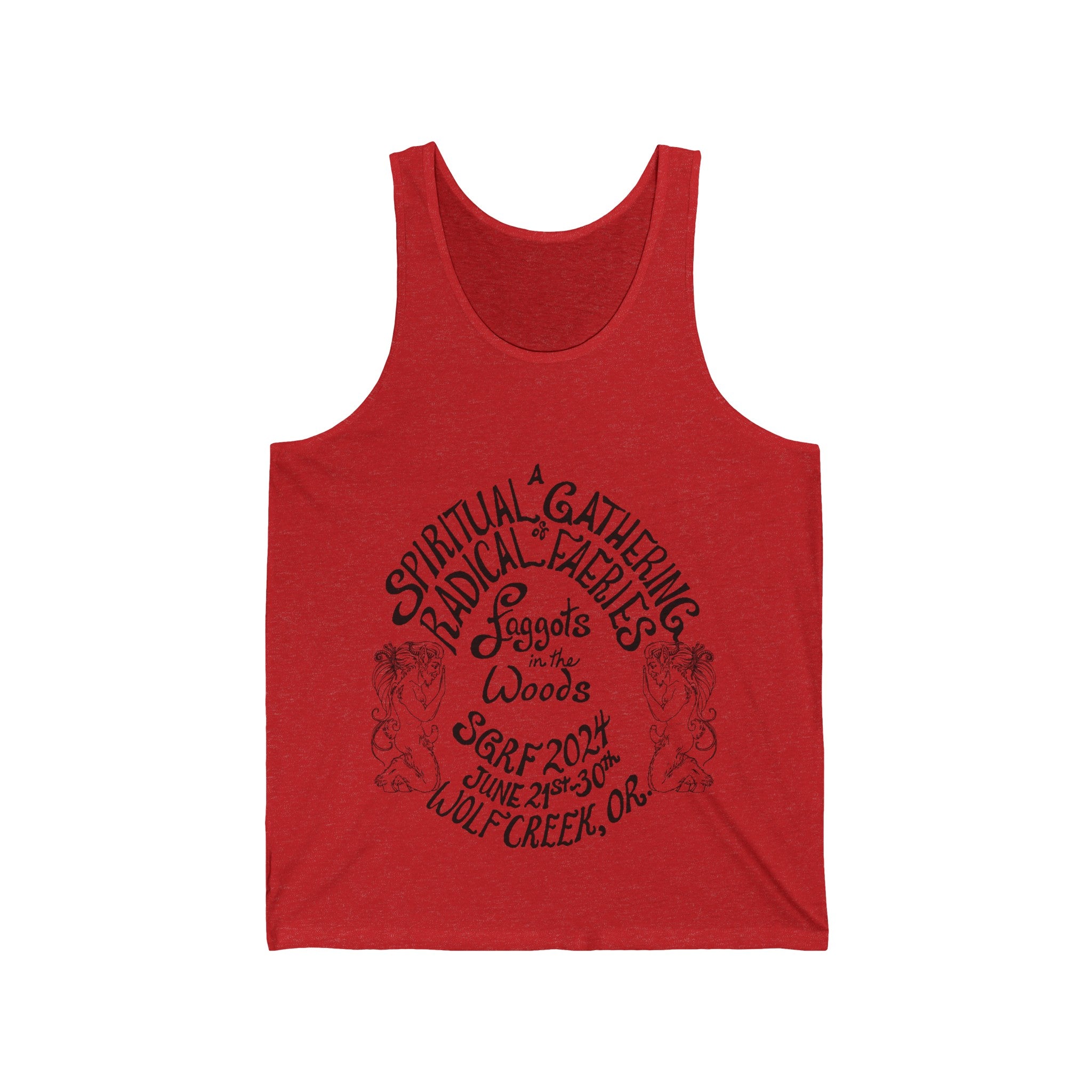 SGRF 2024 Faggots In The Woods GATHERING Unisex Jersey Tank