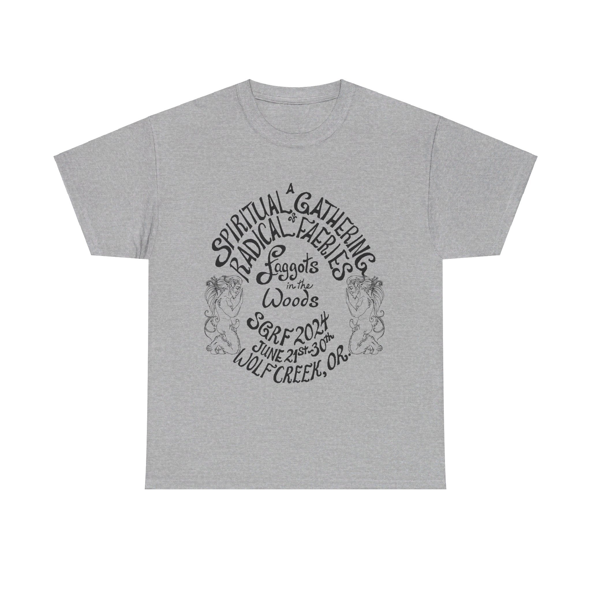 SGRF 2024 Faggots In The Woods GATHERING T-SHIRT Unisex Heavy Cotton Tee