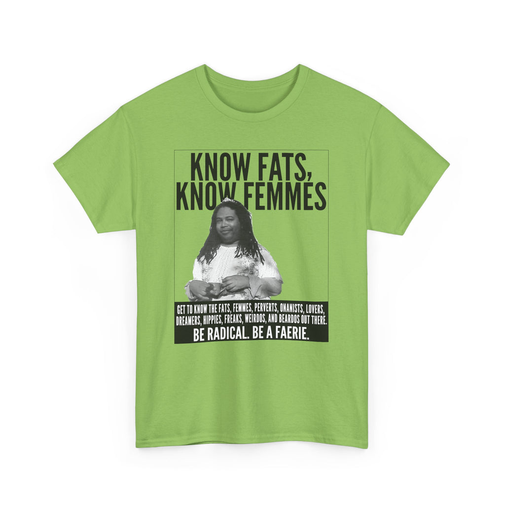 Know Fats Know Femmes Some Queen Black Trans Lives Matter Unisex Heavy Cotton Tee