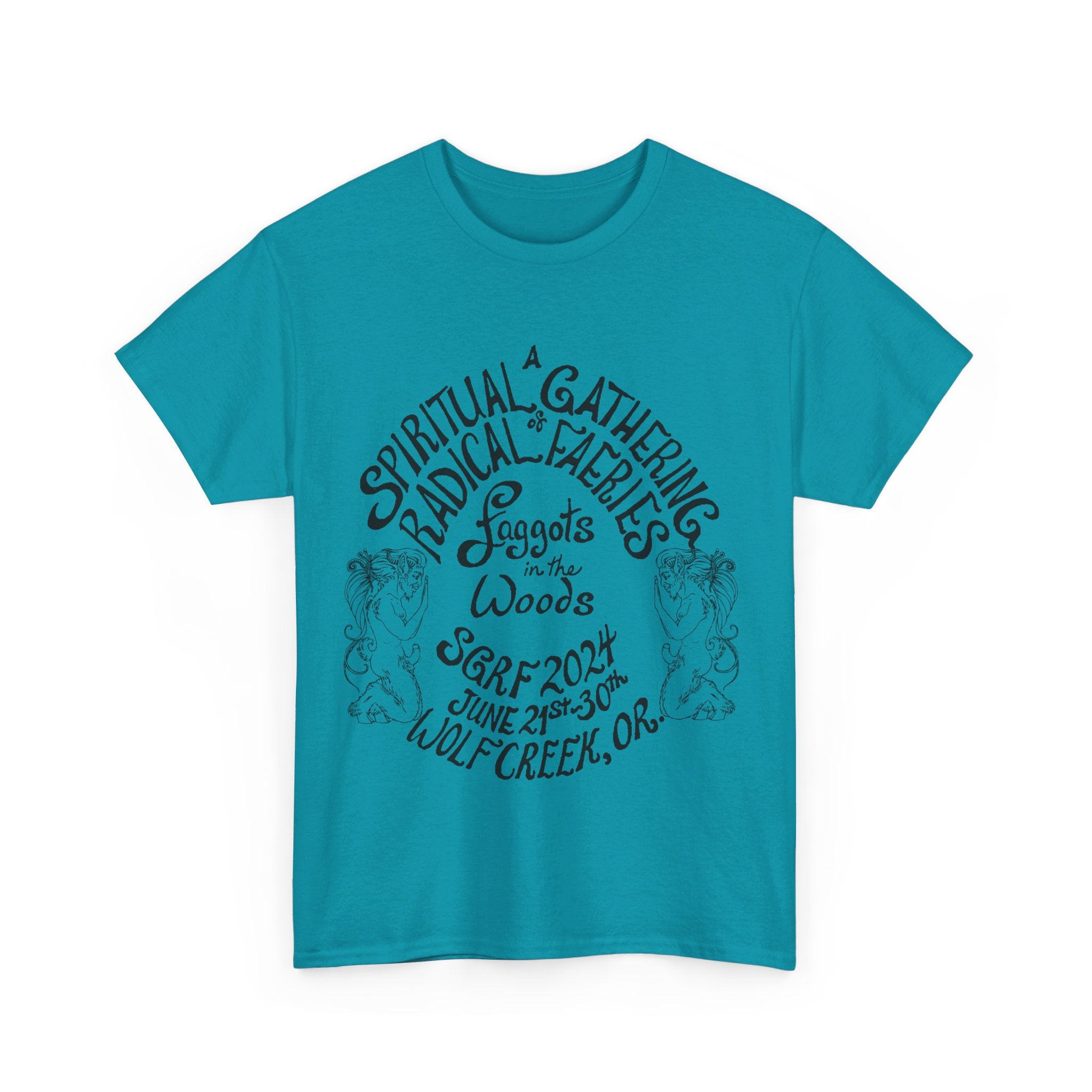 SGRF 2024 Faggots In The Woods GATHERING T-SHIRT Unisex Heavy Cotton Tee
