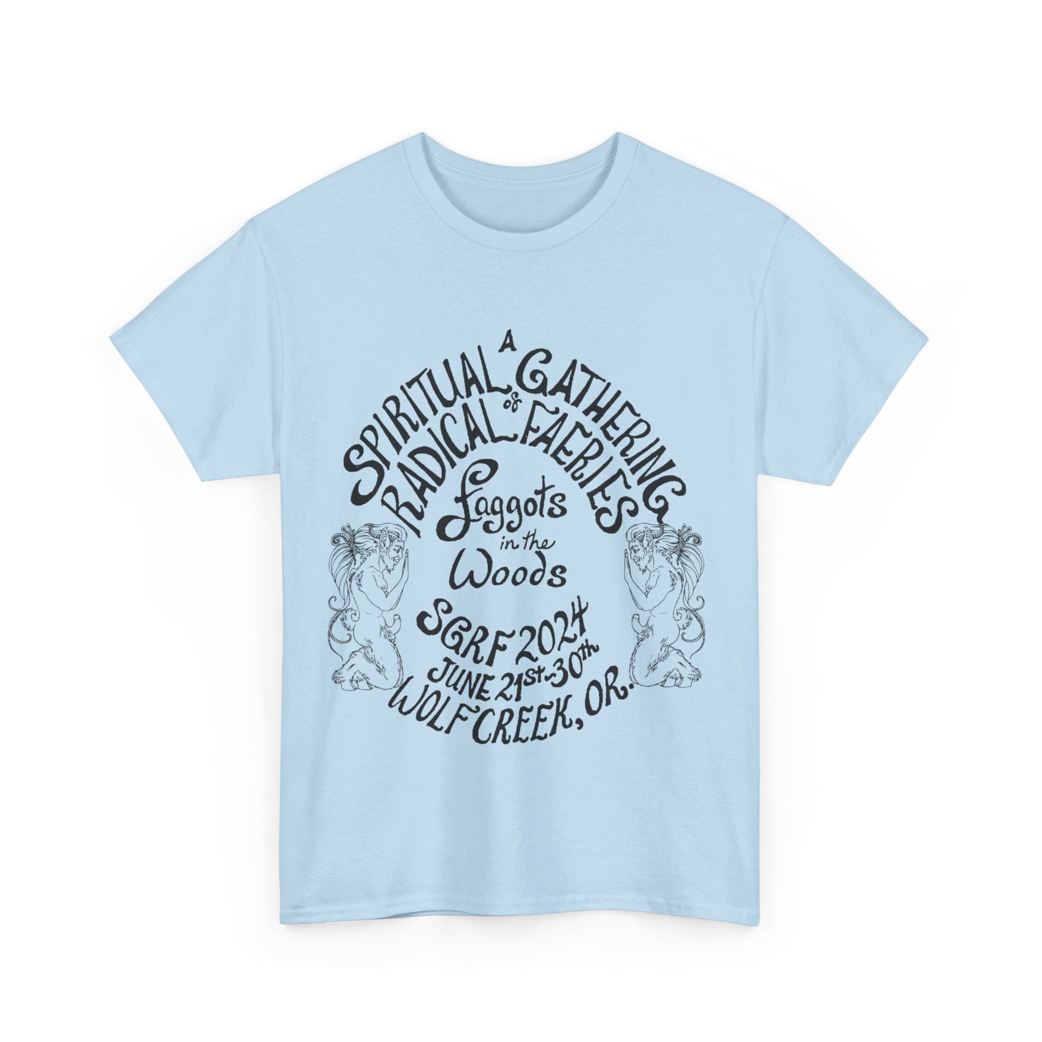 SGRF 2024 Faggots In The Woods GATHERING T-SHIRT Unisex Heavy Cotton Tee