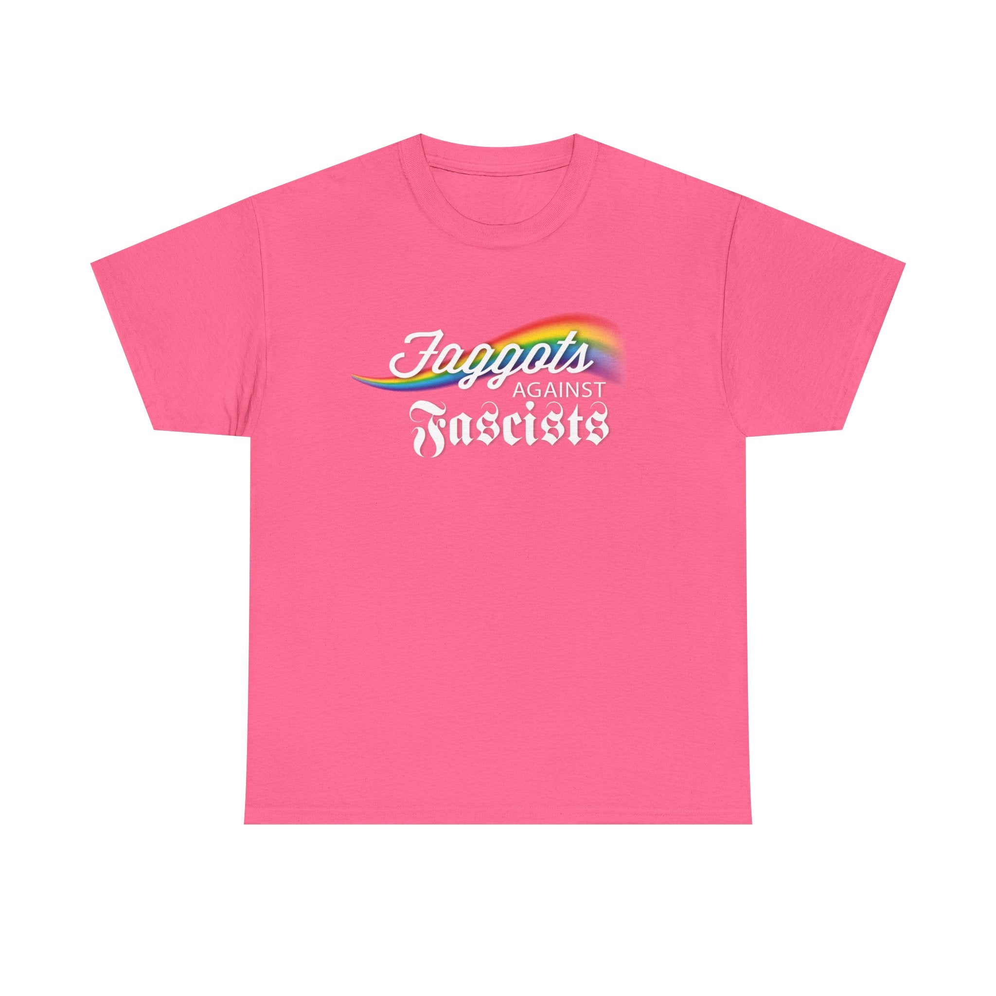 Faggots Against Fascists Unisex Heavy Cotton Tee - Bold Statement Shirt for Activism
