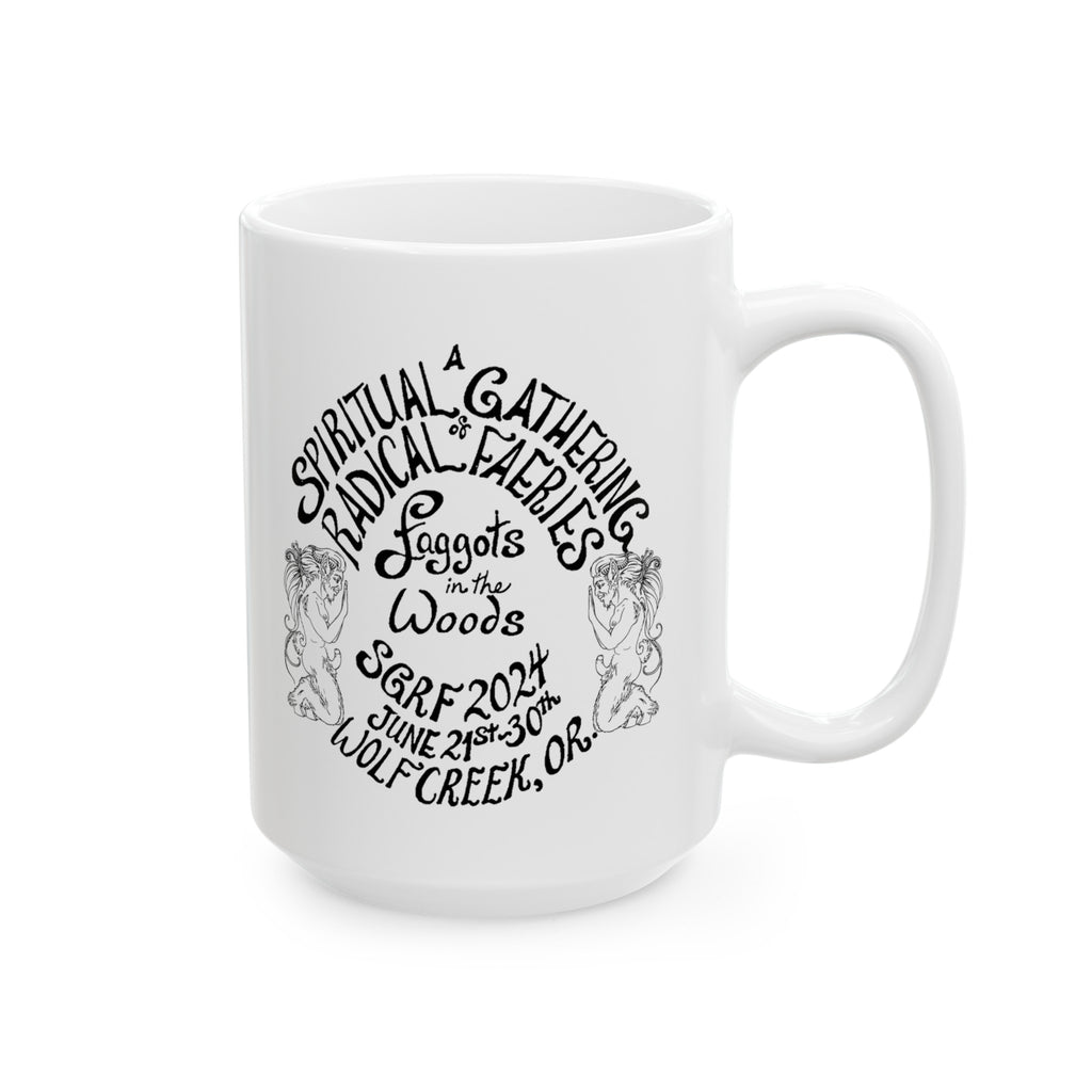 SGRF 2024 Faggots In The Woods GATHERING Ceramic Mug, (11oz, 15oz)