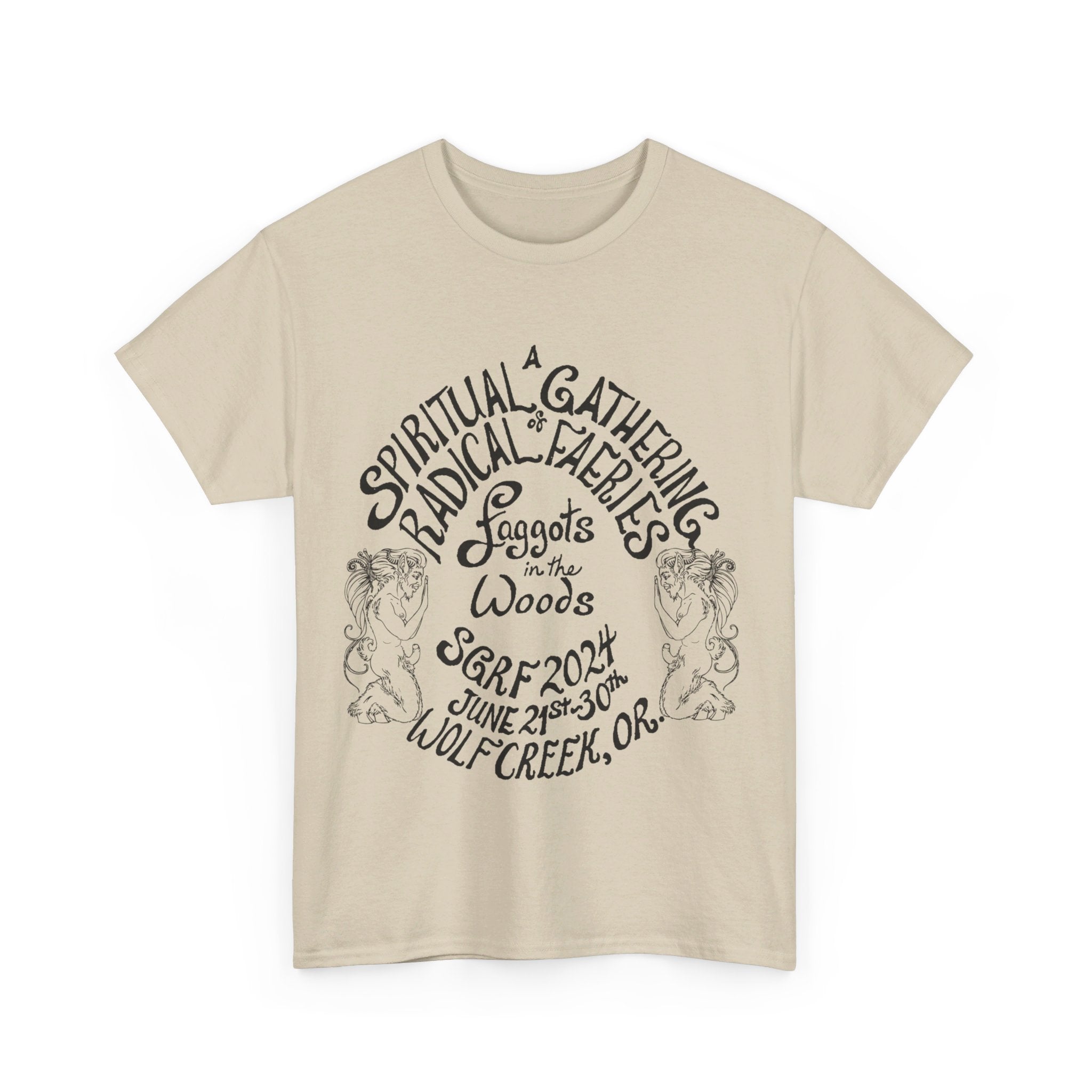 SGRF 2024 Faggots In The Woods GATHERING T-SHIRT Unisex Heavy Cotton Tee