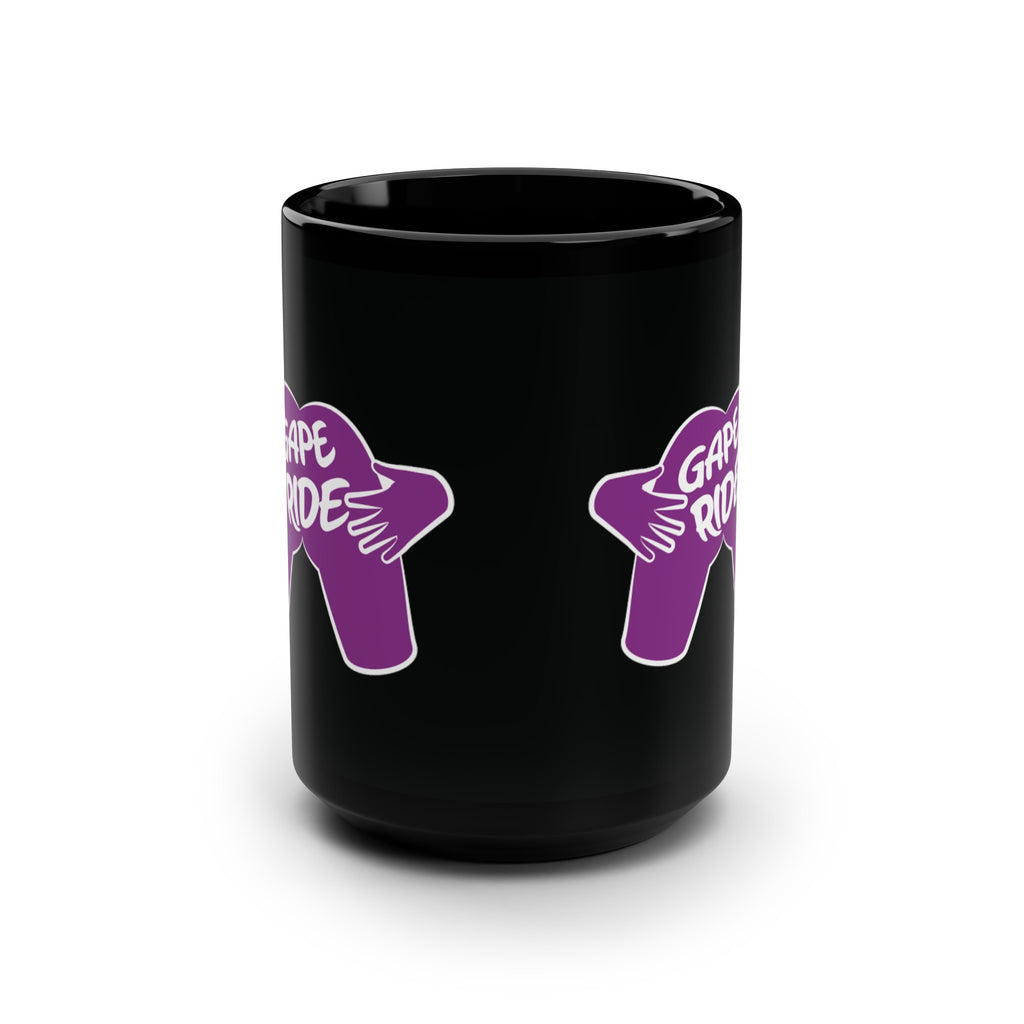 GAPE RIDE Black Mug, 15oz for Queer Magic