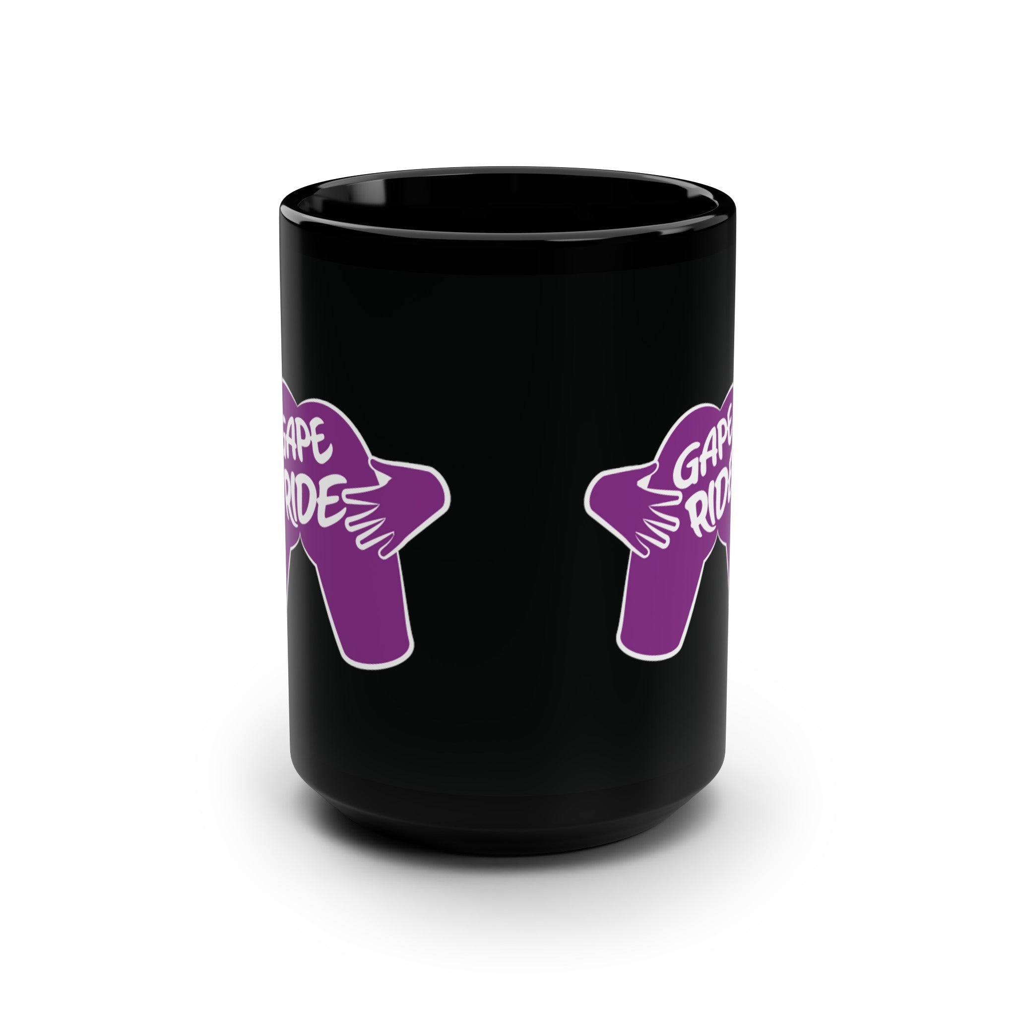 GAPE RIDE Black Mug, 15oz for Queer Magic
