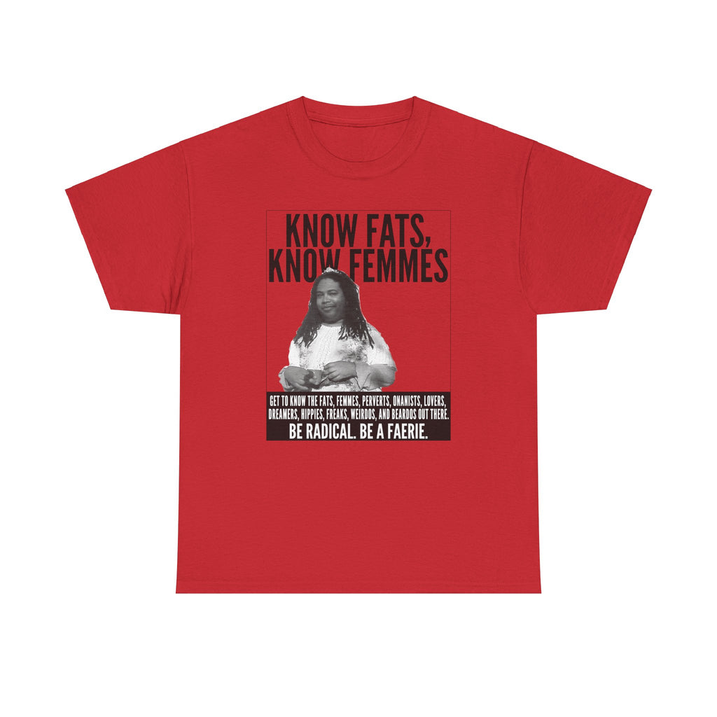Know Fats Know Femmes Some Queen Black Trans Lives Matter Unisex Heavy Cotton Tee