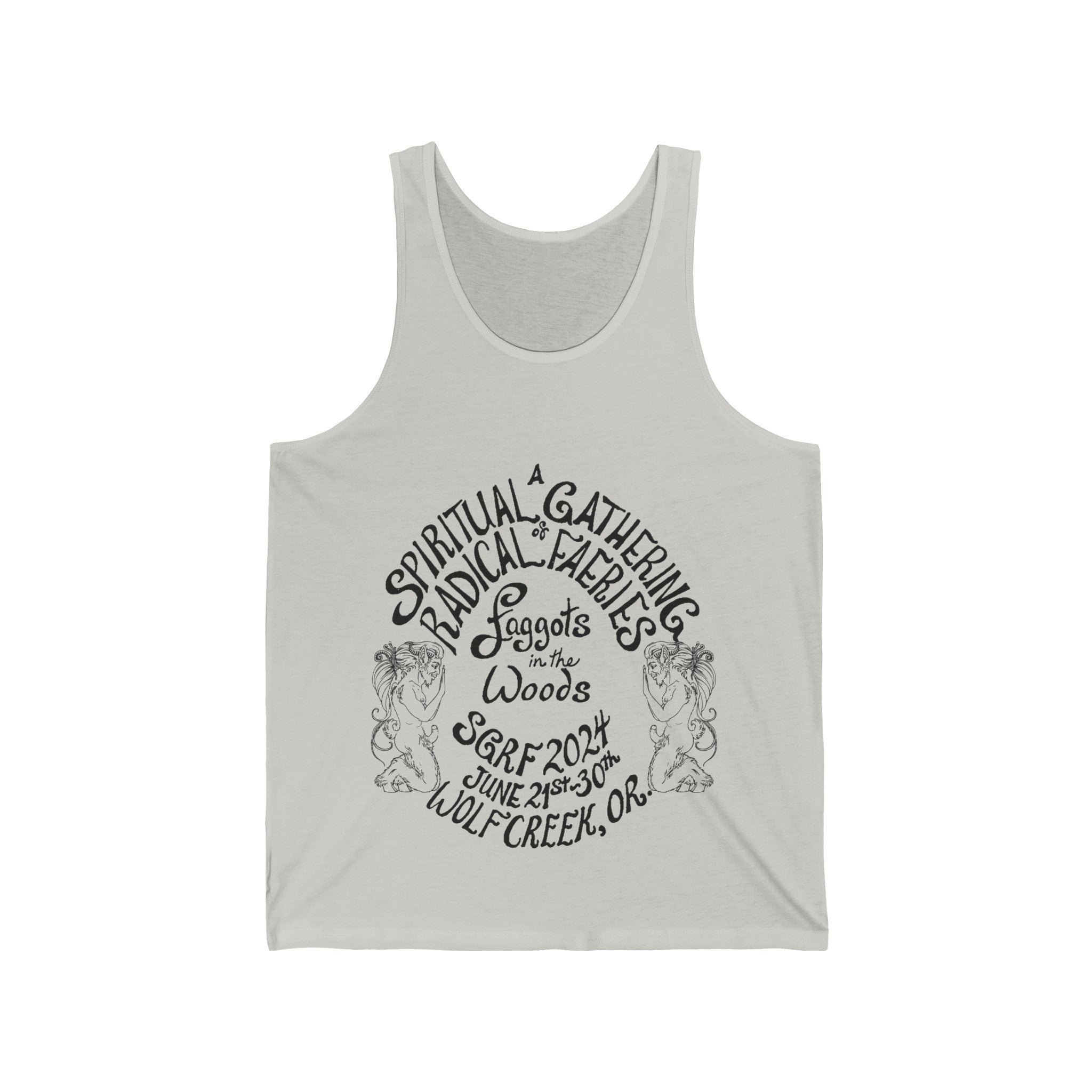 SGRF 2024 Faggots In The Woods GATHERING Unisex Jersey Tank