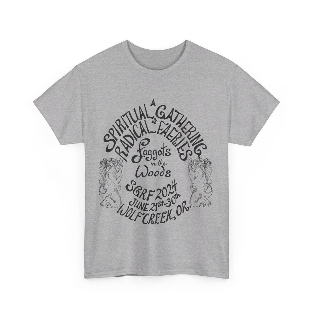 SGRF 2024 Faggots In The Woods GATHERING T-SHIRT Unisex Heavy Cotton Tee