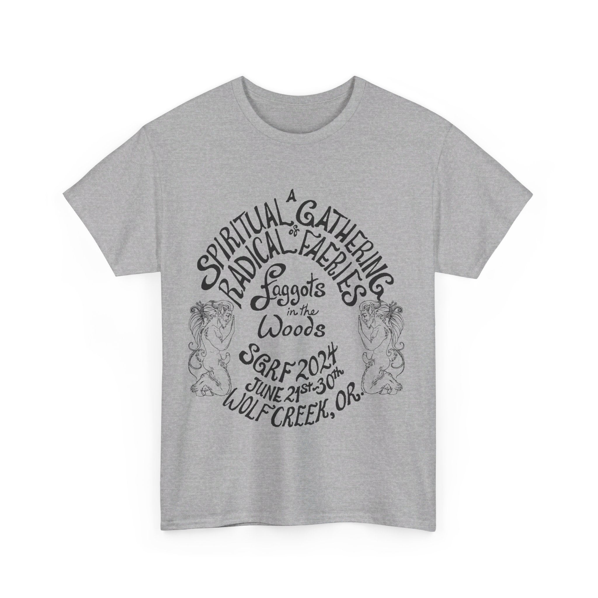 SGRF 2024 Faggots In The Woods GATHERING T-SHIRT Unisex Heavy Cotton Tee
