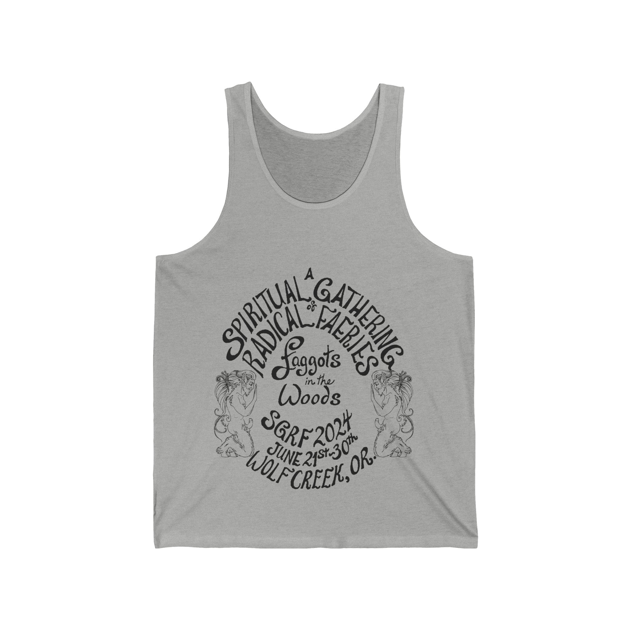 SGRF 2024 Faggots In The Woods GATHERING Unisex Jersey Tank