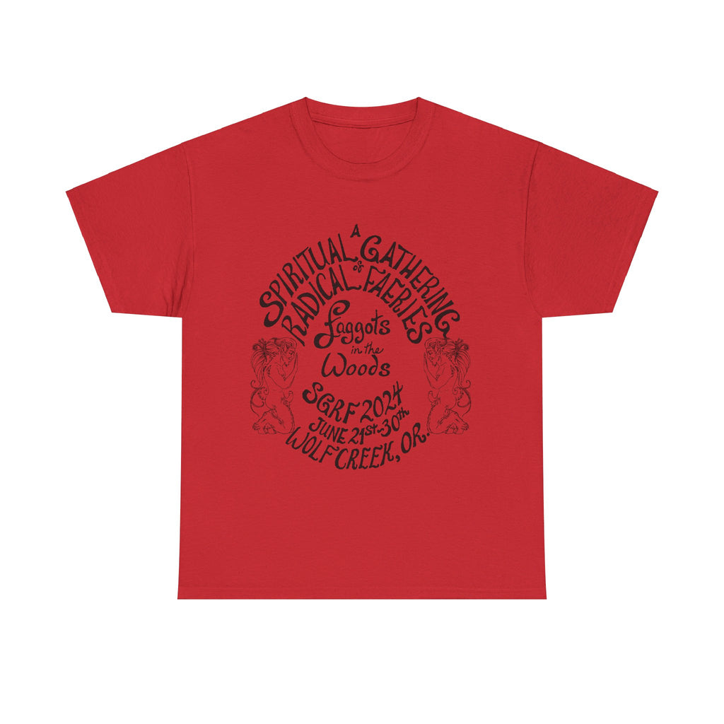 SGRF 2024 Faggots In The Woods GATHERING T-SHIRT Unisex Heavy Cotton Tee