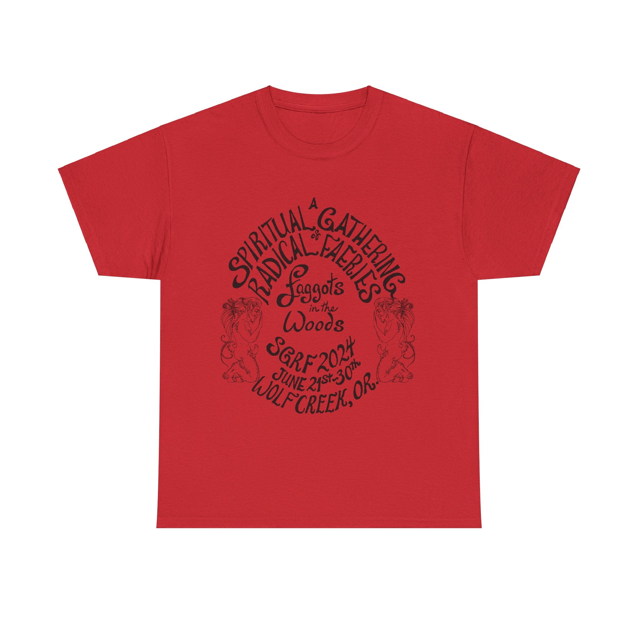 SGRF 2024 Faggots In The Woods GATHERING T-SHIRT Unisex Heavy Cotton Tee