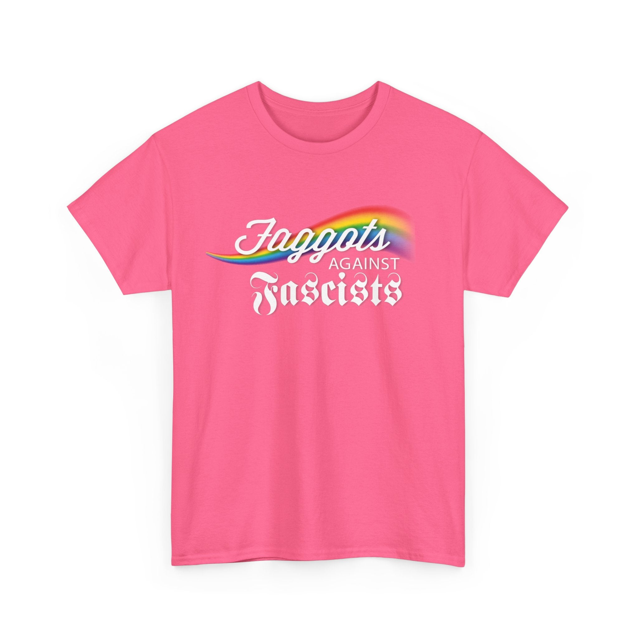 Faggots Against Fascists Unisex Heavy Cotton Tee - Bold Statement Shirt for Activism