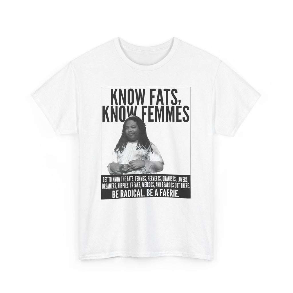 Know Fats Know Femmes Some Queen Black Trans Lives Matter Unisex Heavy Cotton Tee