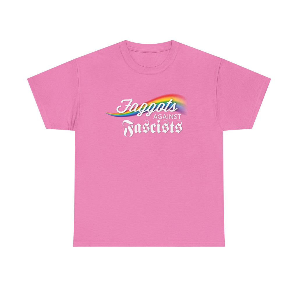 Faggots Against Fascists Unisex Heavy Cotton Tee - Bold Statement Shirt for Activism