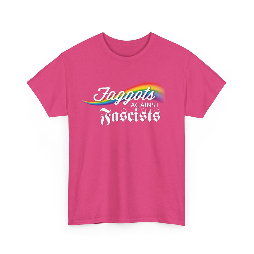Faggots Against Fascists Unisex Heavy Cotton Tee - Bold Statement Shirt for Activism