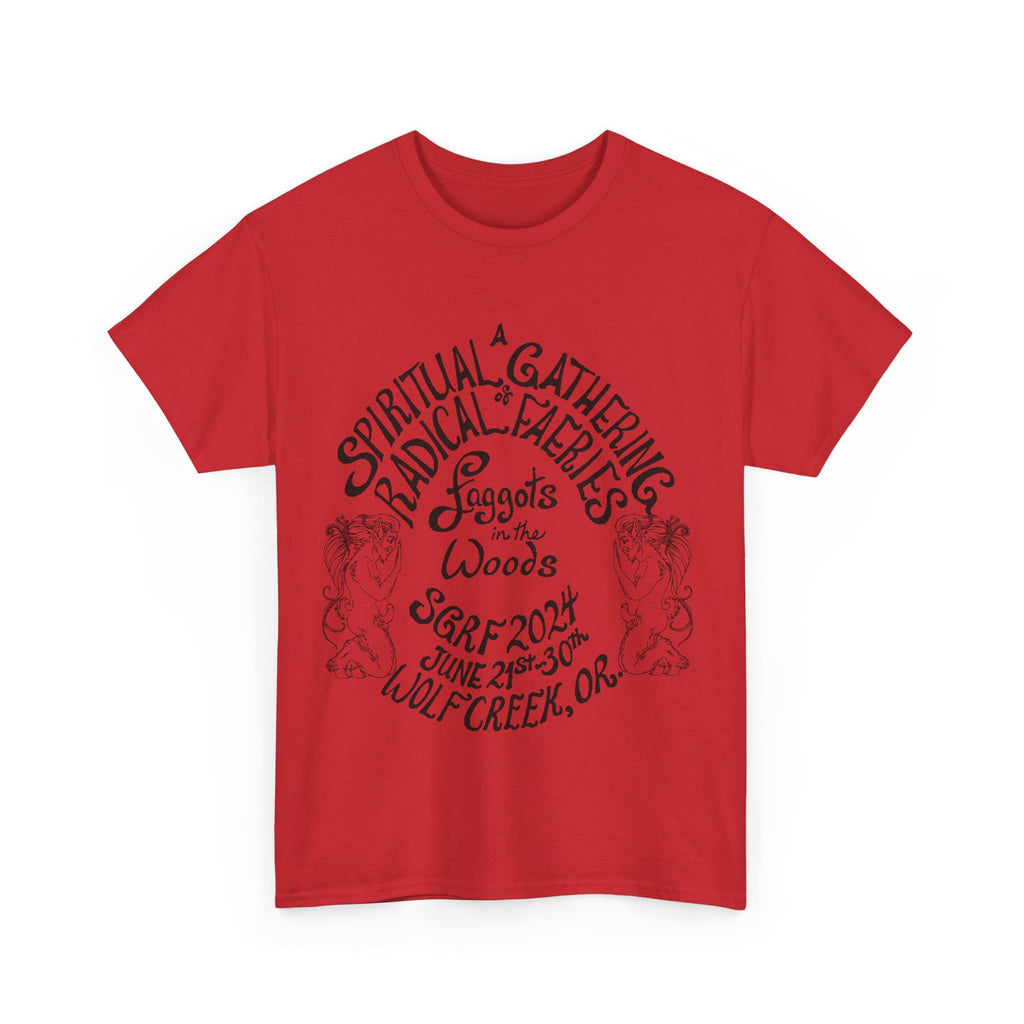 SGRF 2024 Faggots In The Woods GATHERING T-SHIRT Unisex Heavy Cotton Tee