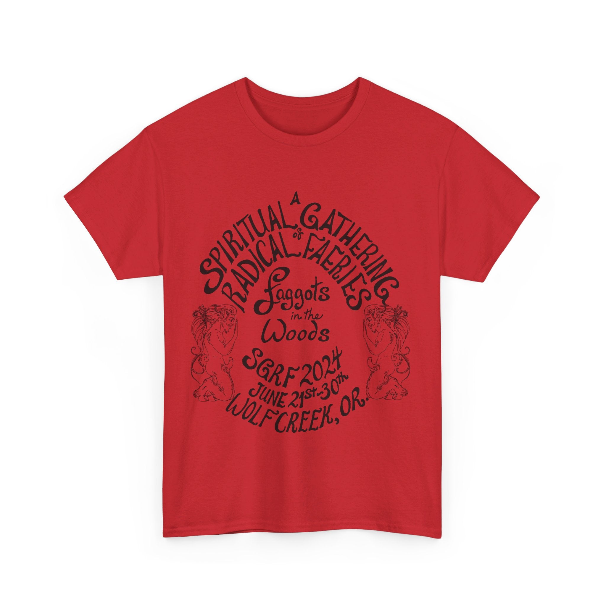 SGRF 2024 Faggots In The Woods GATHERING T-SHIRT Unisex Heavy Cotton Tee