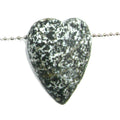DVH Wolf Creek Radical Faerie Healed Heart of Stone Bead Pendant 44x32x15 (5321) Queer Magic