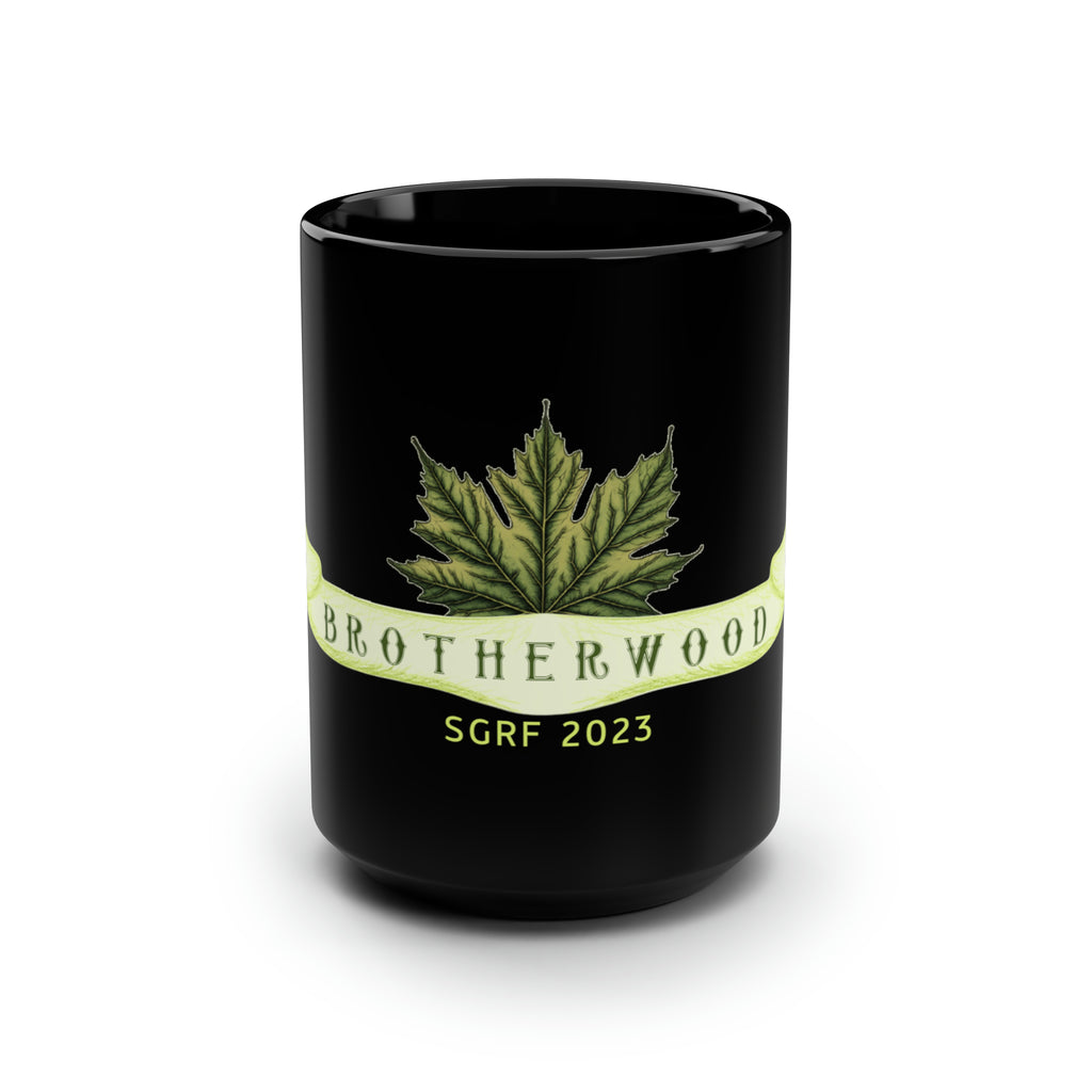 SGRF 2023 Brotherwood Maple Leaf Black Mug, 15oz